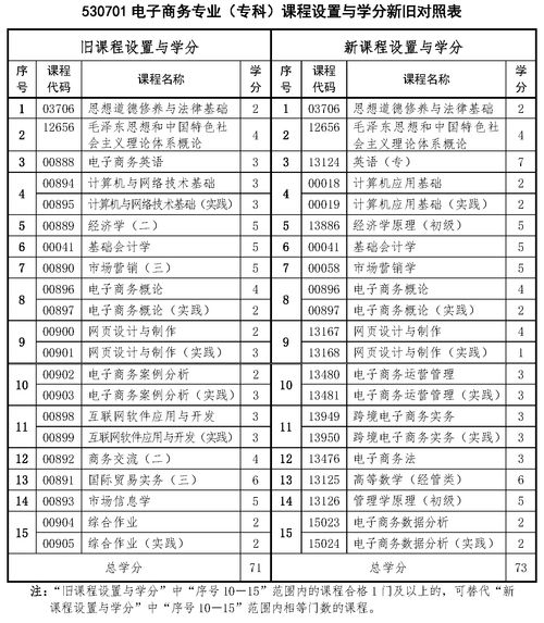 电子商务专业主修科目